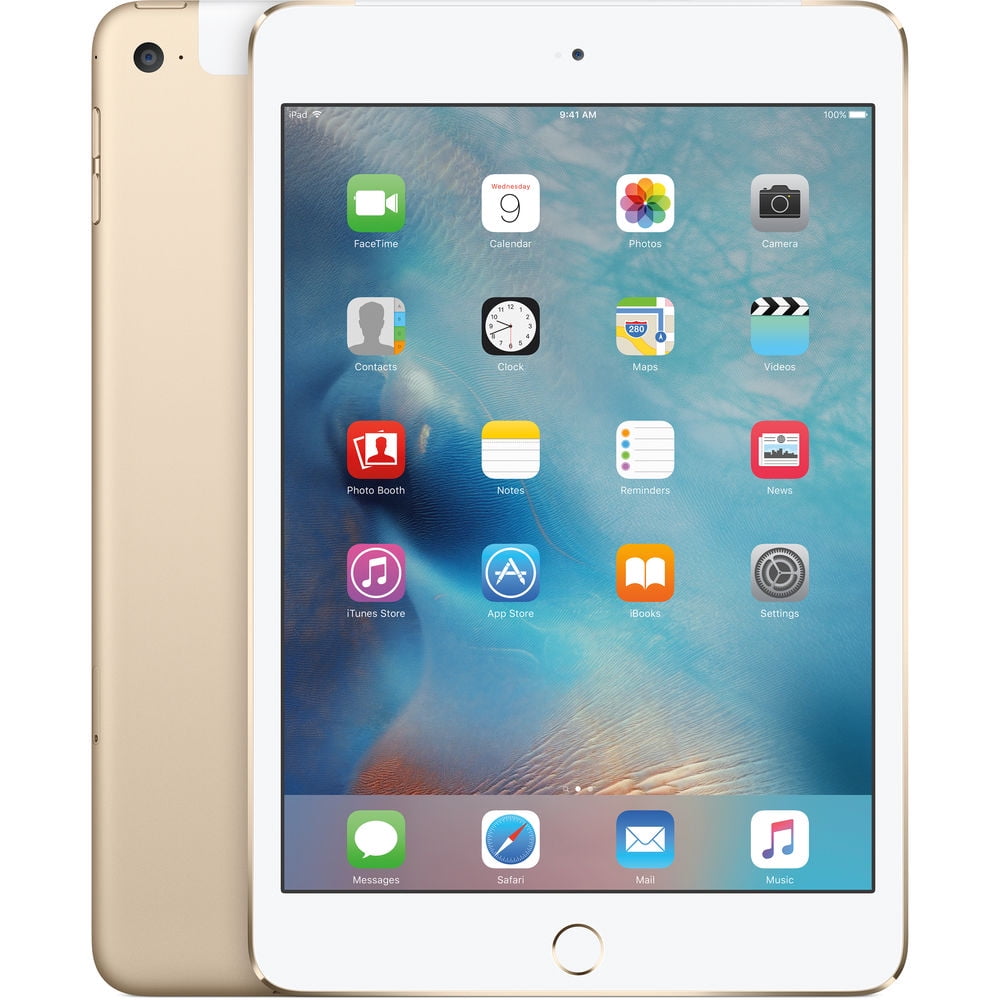 Restored Apple iPad Mini 4 128GB Wi-Fi + 4G Cellular (Unlocked