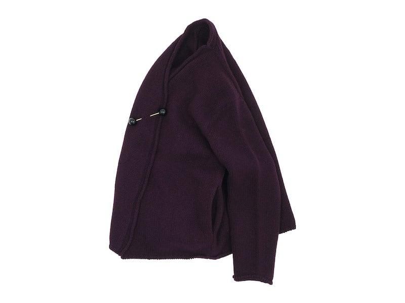 Atelier d'antan Degas（ドガ） Wool Knit Cardigan WINE Atelier d