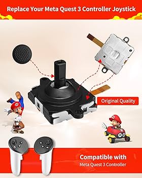 Amazon.co.jp: Oculus Quest 2コントローラー用ジョイスティック交換