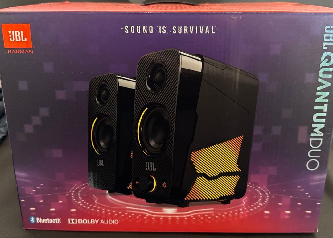 JBLQUANTUM DUO スピーカー JBLの光るゲーミングスピーカー！見た目も音も大満足な「JBL Quantum