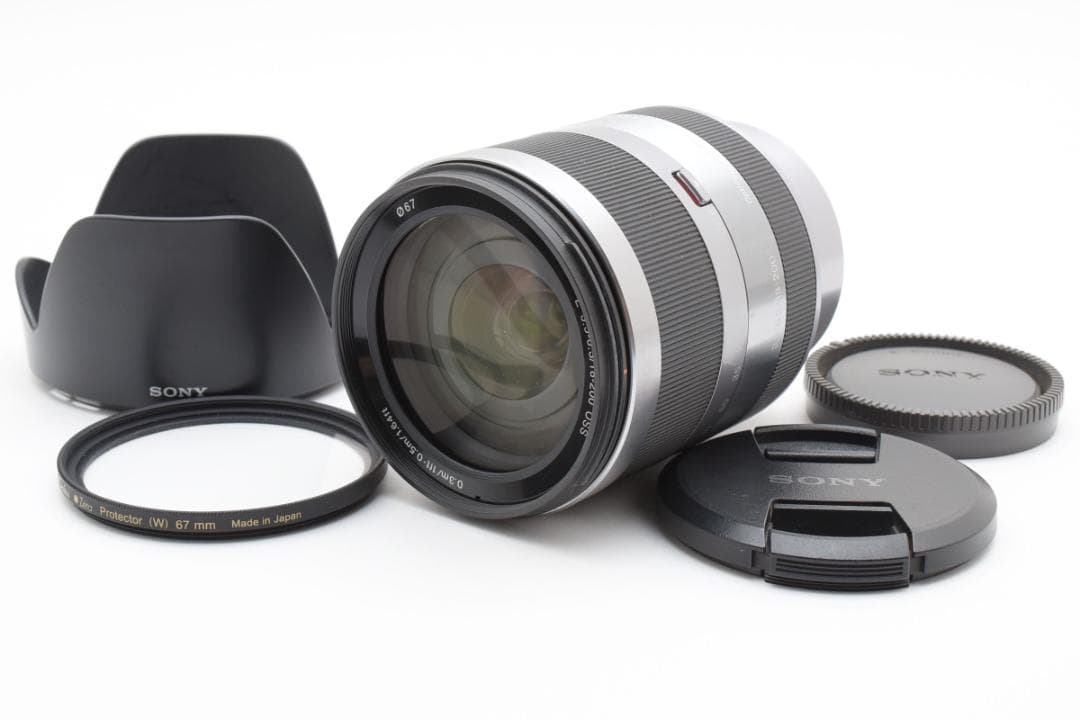 美品　E 18-200mm 3.5-6.3 シルバー SEL18200 M503 Sony E 18–200 mm F3.5-6.3 OSS APS-C Telephoto Zoom Lens with Optical