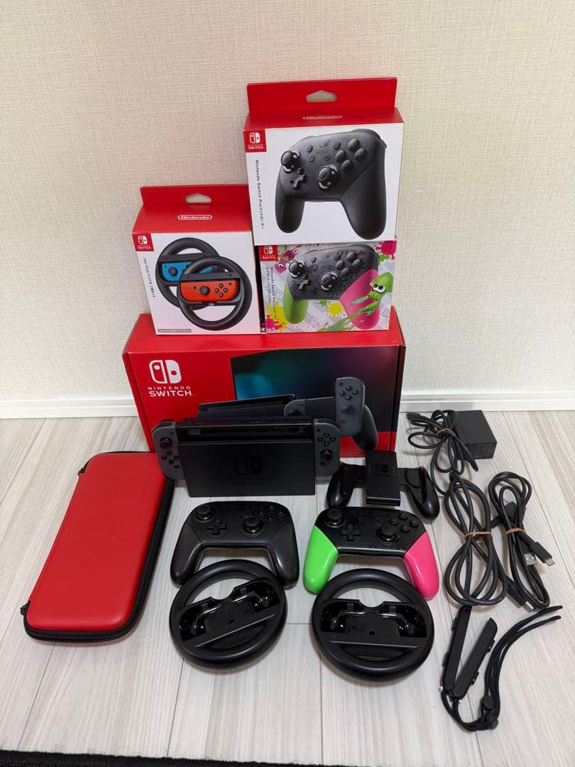 Nintendo Switch 通常版　グレー　ブラック　+プラコン×2 Nintendo Switch グレー | 商品詳細 | ウォンツ・ウェルネス・ツルハ