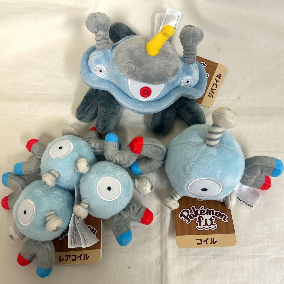 未使用品！　コイル　レアコイル　ジバコイル　進化3体　ポケモンfit 旧タグ付 未使用品！ コイル レアコイル ジバコイル 進化3体 ポケモンfit 旧タグ