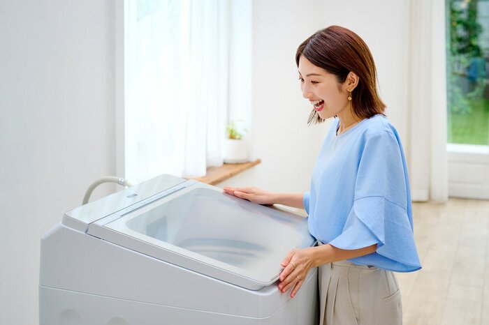 がんこ汚れも落とす最新「縦型洗濯機」がすごい！おしゃれな見た目の